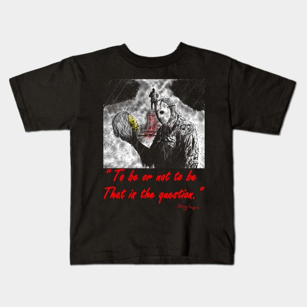 Jason Shakespeare Kids T-Shirt by DougSQ